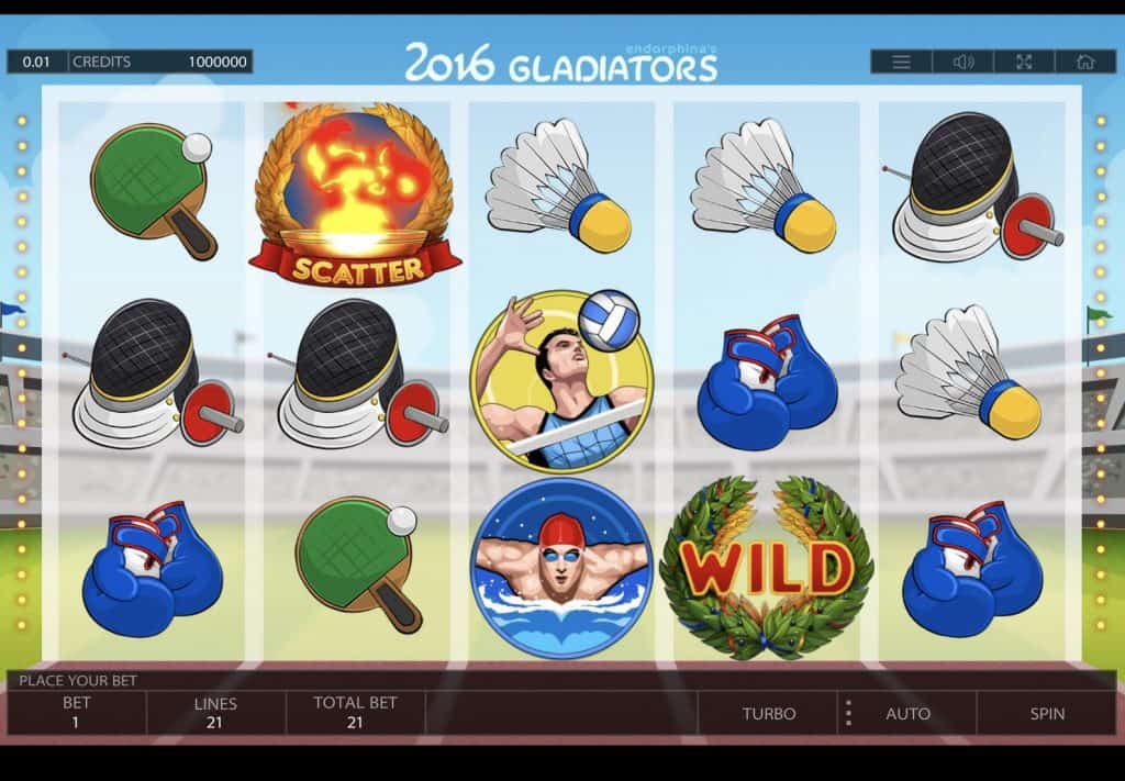 2016 Gladiators Slot Screenshot