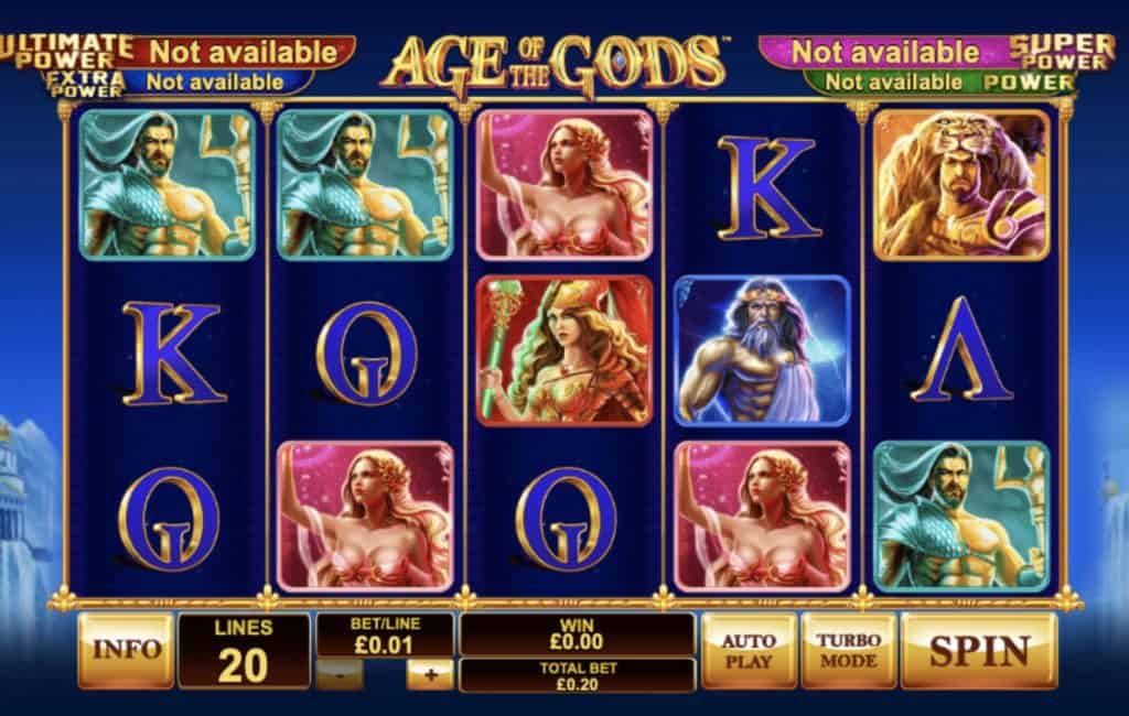 Age of the Gods Slot Screenshot