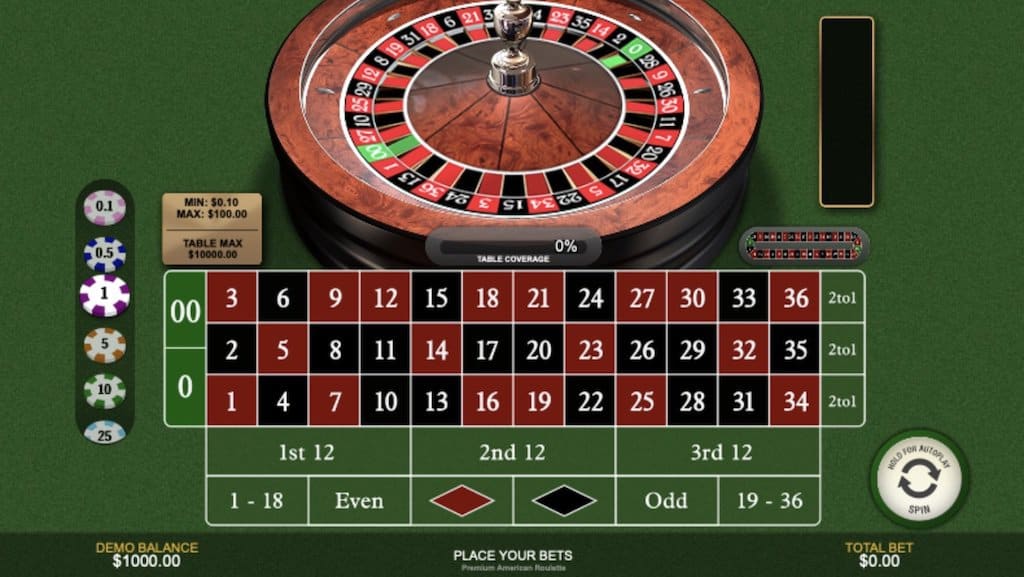 American Roulette Playtech Screenshot