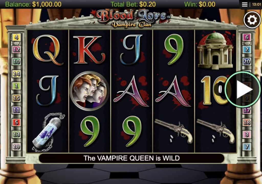 Blood Lore Vampire Clan Slot Screenshot