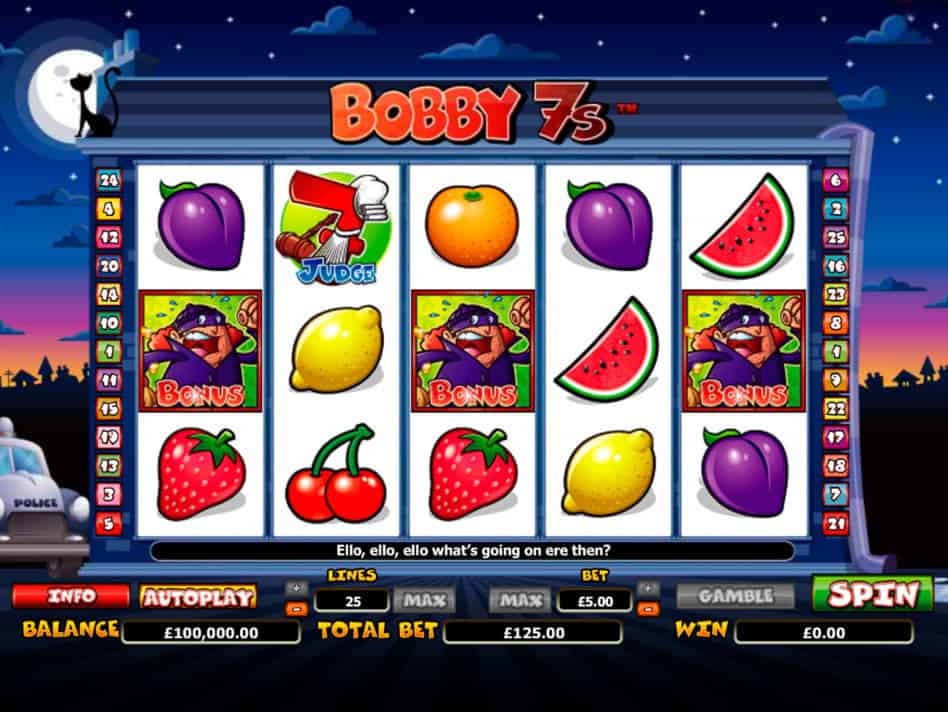 Bobby 7's Slot Screenshot