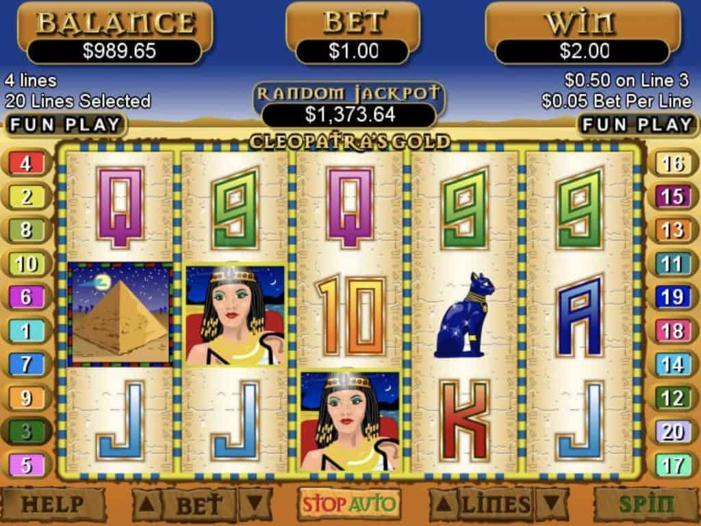 Cleopatra's Gold Slot Screenshot