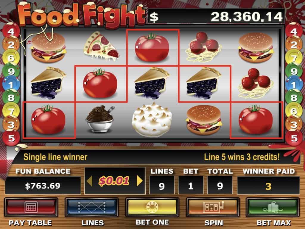 Food Fight Slot Screenshot