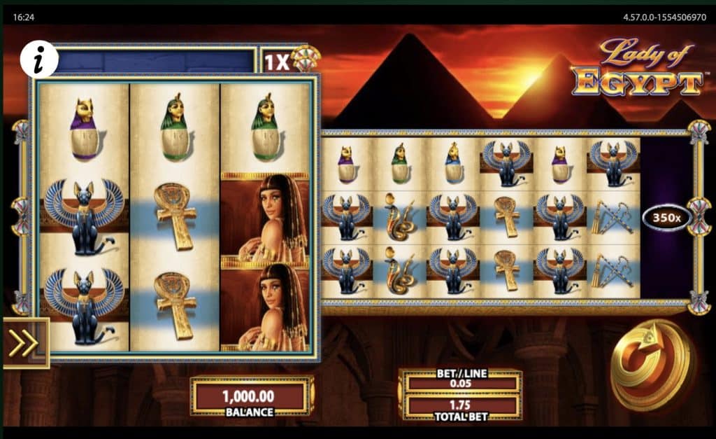 Lady of Egypt Slot Screenshot