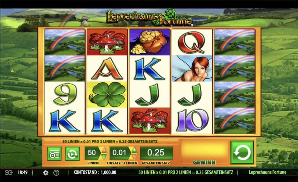 Leprechaun's Fortune Slot Screenshot