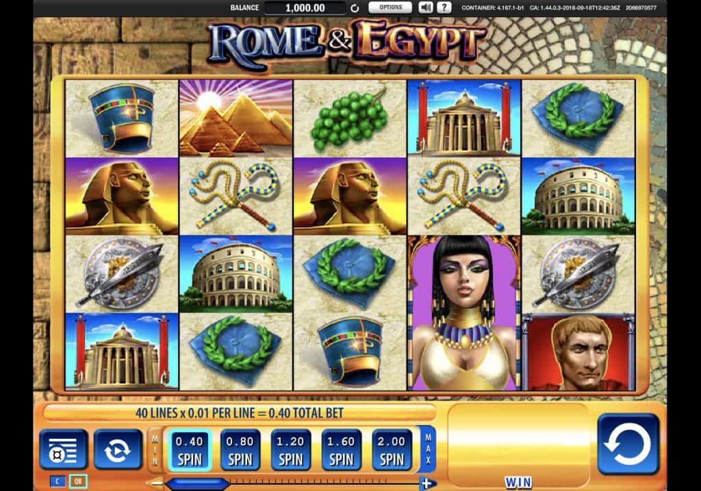 Rome & Egypt Slot Screenshot
