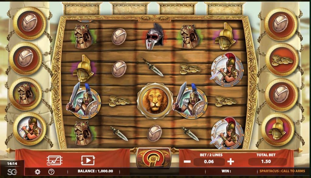 Spartacus Call to Arms Slot Screenshot