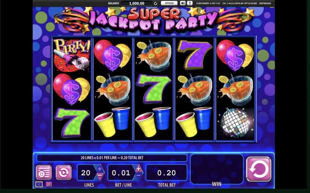 Super Jackpot Party Slot Screenshot