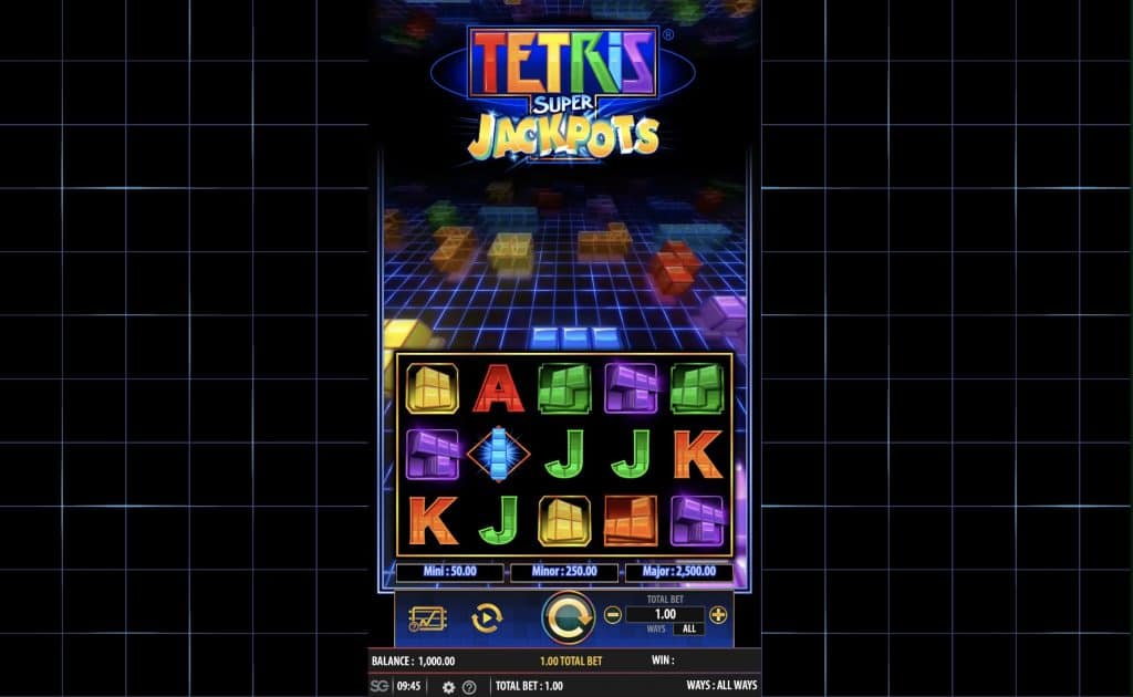 Tetris Super Jackpots Slot Screenshot
