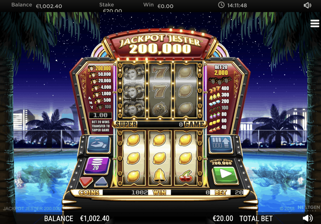 Jackpot Jester 200 K Slot Screenshot