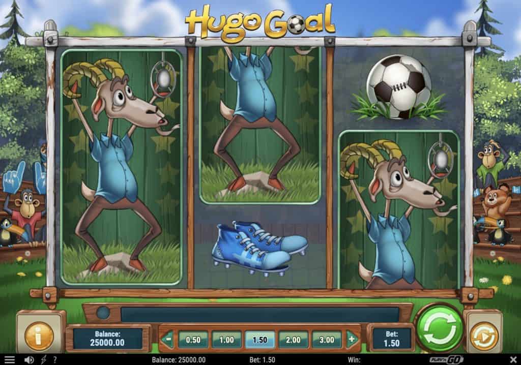 Hugo Goal Slot Screenshot