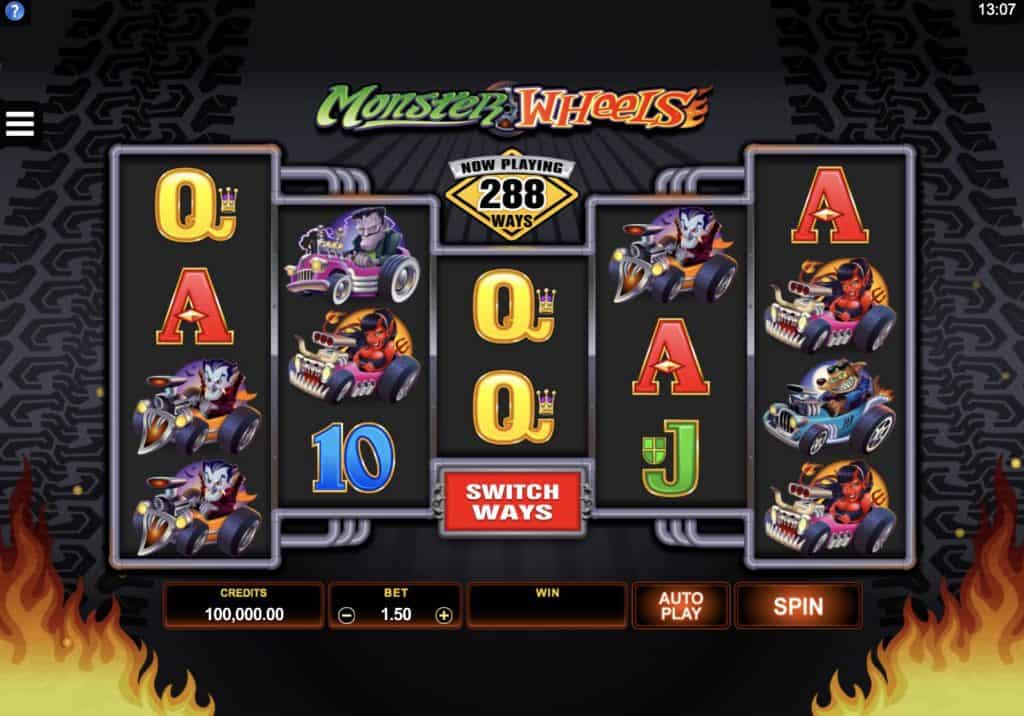 Monster Wheels Slot Screenshot