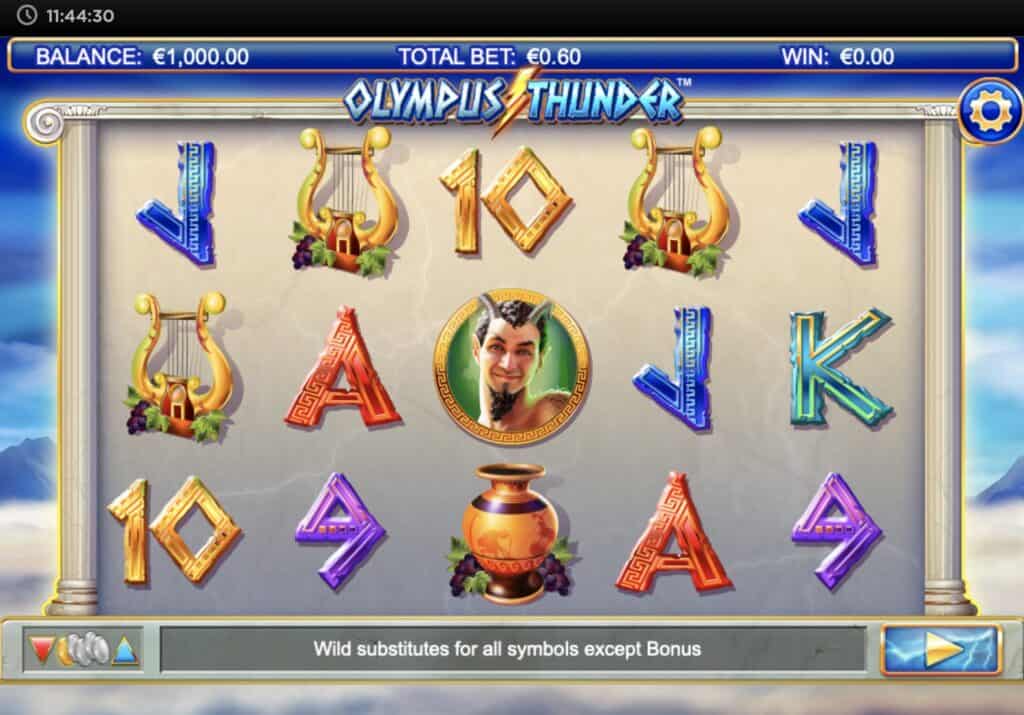 Olympus Thunder Slot Screenshot