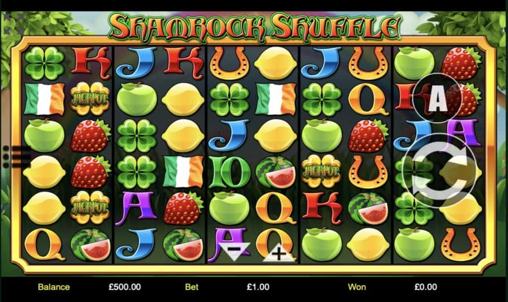 Shamrock Shuffle Slot Screenshot