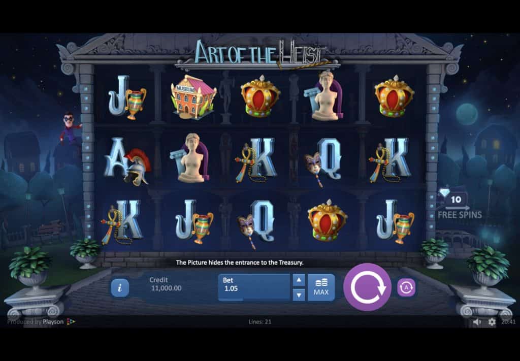 Art of the Heist Slot Screenshot