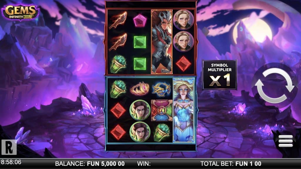 Gems Infinity Reels Slot Screenshot