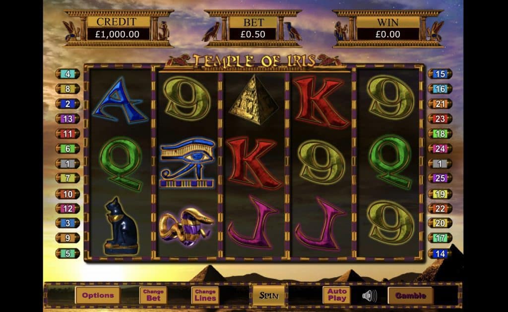 Temple of Iris Slot Screenshot