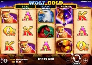 Wolf Gold Slot Screenshot