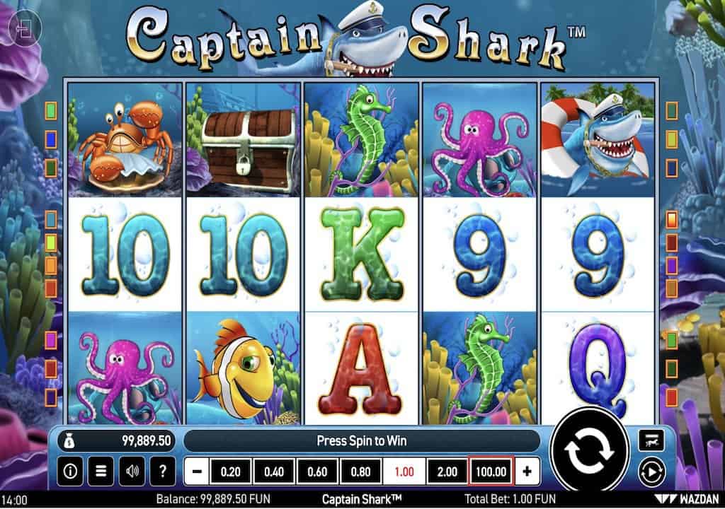 Captain Shark Slot Screenshot
