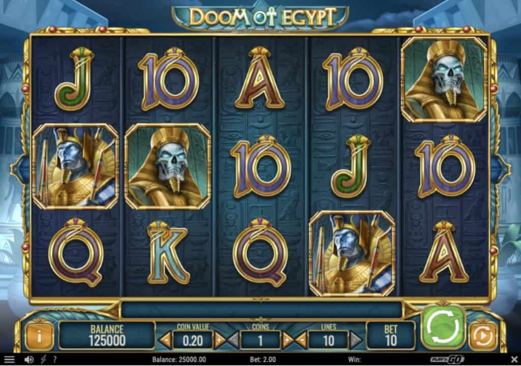 Doom of Egypt Slot Screenshot