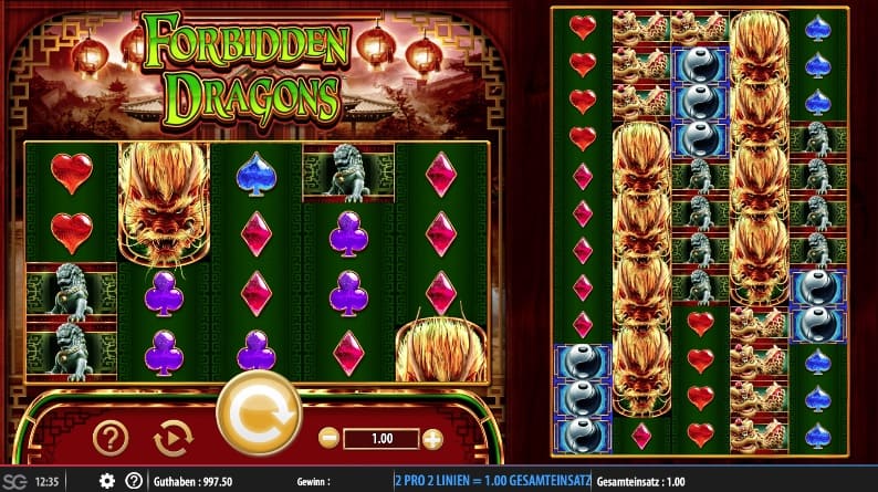 Forbidden Dragons Slot Screenshot