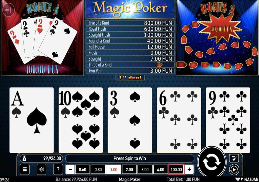 Magic Poker Screenshot
