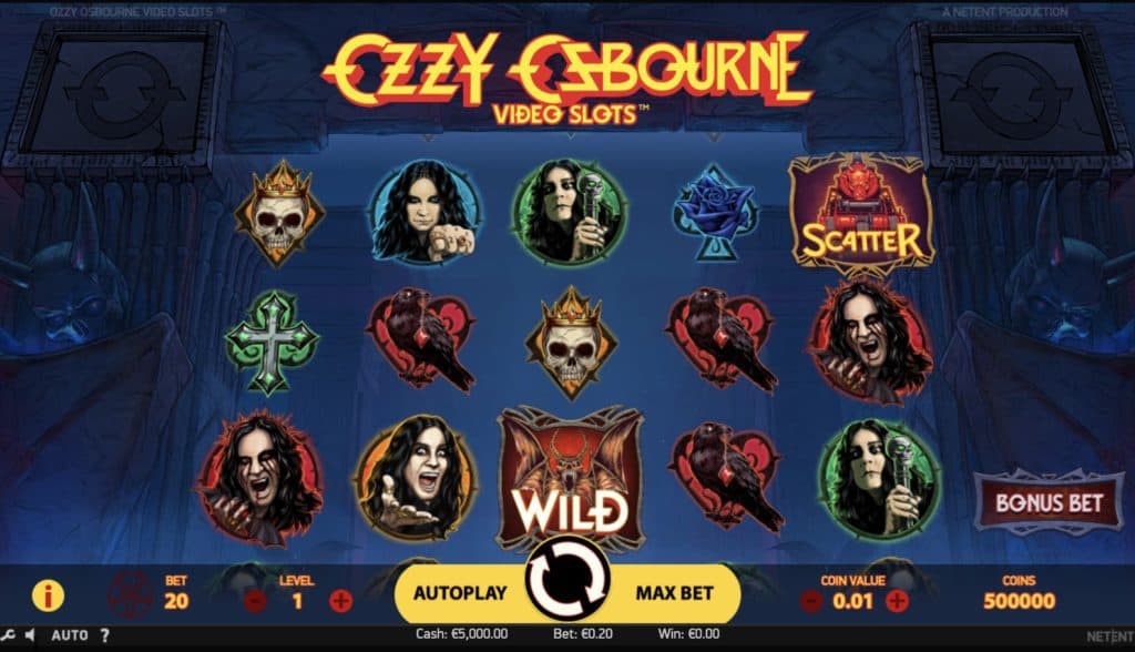 Ozzy Osbourne Slot Screenshot