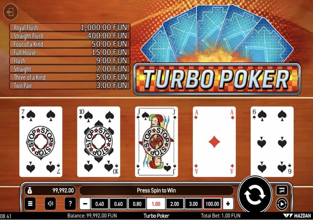 Turbo Poker Screenshot