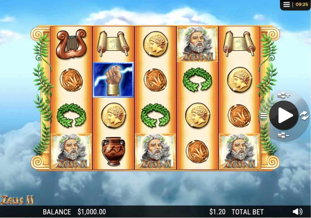 Zeus 2 Slot Screenshot