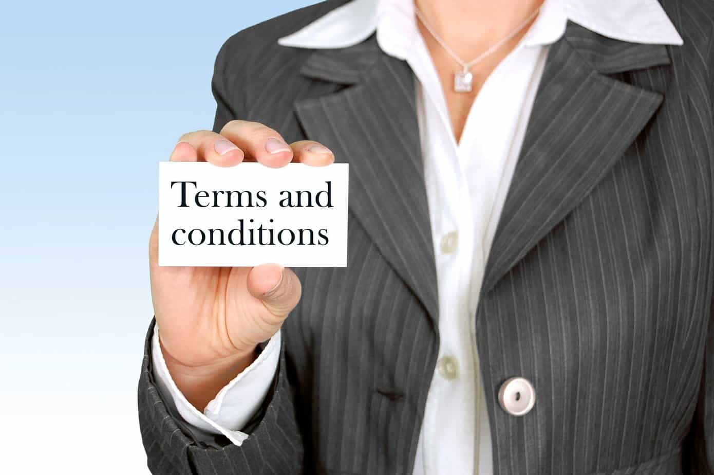 Terms and conditions Symbol-Pic