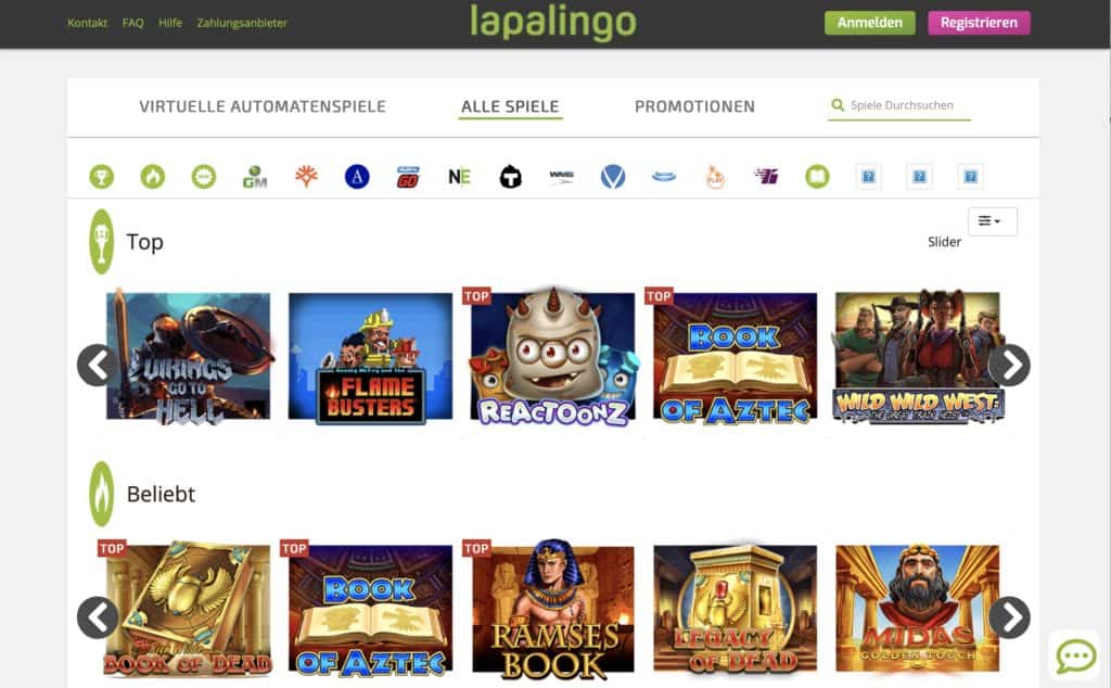 Lapalingo Game Lobby Screenshot