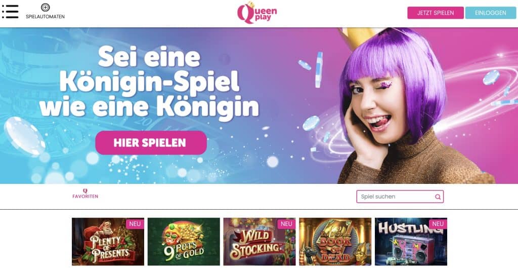 Queenplay Homepage Screenshot