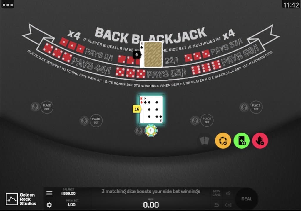 Back Blackjack Screenshot