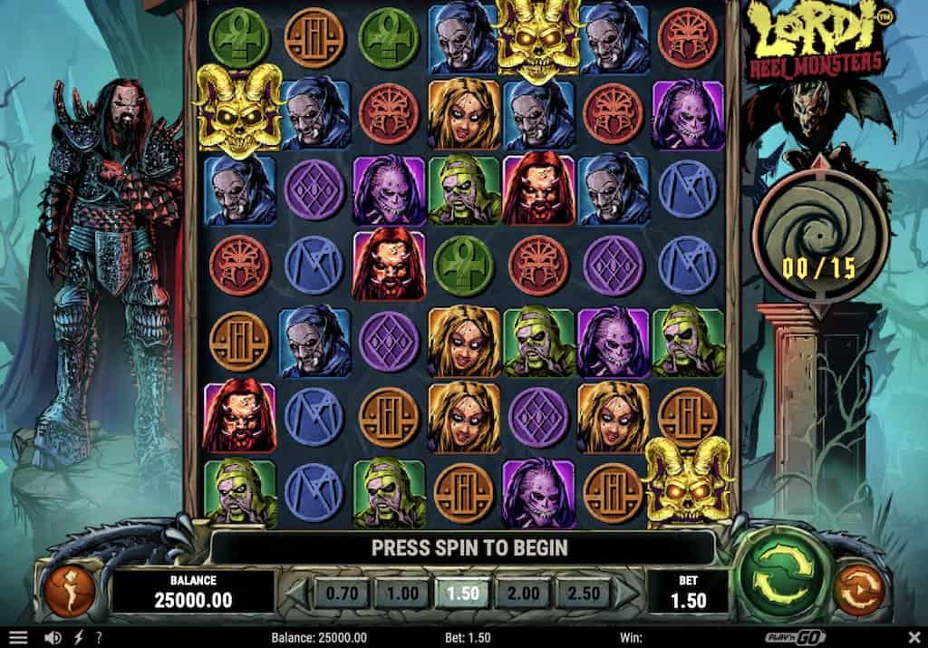 Lordi Reel Monsters Slot Screenshot