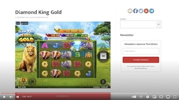 Diamond King Gold Slot Screenshot Youtube
